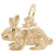 Rabbit Charm in Yellow Gold Plated