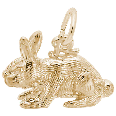 Rabbit Charm In Yellow Gold