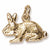 Rabbit Charm in 10k Yellow Gold hide-image