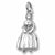 Colonial Woman charm in Sterling Silver hide-image