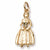 Colonial Woman charm in Yellow Gold Plated hide-image