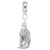 Gorilla Charm Dangle Bead In Sterling Silver