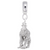 Gorilla charm dangle bead in Sterling Silver hide-image