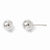 14k White Gold Polished 6mm Ball Post Earrings