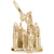 St. Basil'S Cathedral Charm in Yellow Gold Plated