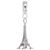 Eiffel Tower charm dangle bead in Sterling Silver hide-image