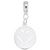 Happy Face Charm Dangle Bead In Sterling Silver