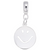 Happy Face charm dangle bead in Sterling Silver hide-image