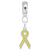 Yellow Ribbon charm dangle bead in Sterling Silver hide-image