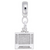 Flatscreen Tv charm dangle bead in Sterling Silver hide-image