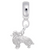 Collie Dog charm dangle bead in Sterling Silver hide-image