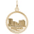 Richmond Skyline Charm In Yellow Gold