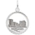 Richmond Skyline Charm In Sterling Silver