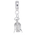 Corkscrew Charm Dangle Bead In Sterling Silver