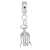 Corkscrew charm dangle bead in Sterling Silver hide-image