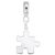 Puzzle Piece Charm Dangle Bead In Sterling Silver