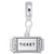 Movie Ticket charm dangle bead in Sterling Silver hide-image