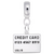 Credit Card charm dangle bead in Sterling Silver hide-image