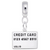 Credit Card Charm Dangle Bead In Sterling Silver