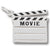 Movie Clap Board charm in 14K White Gold hide-image