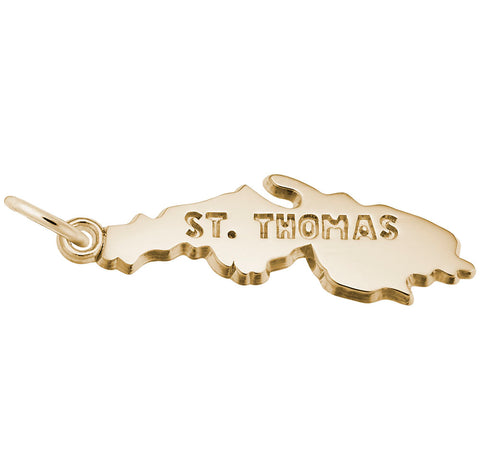 St Thomas Charm In Yellow Gold