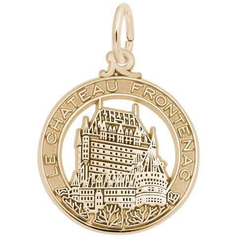 Chateau Frontenac Charm in Yellow Gold Plated