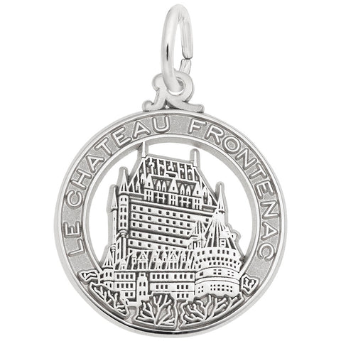 Chateau Frontenac Charm In 14K White Gold