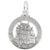 Chateau Frontenac Charm In 14K White Gold