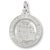 Chateau Frontenac charm in 14K White Gold hide-image