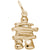 Inukshuk Charm in Yellow Gold Plated