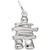 Inukshuk Charm In 14K White Gold