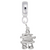 Inukshuk Charm Dangle Bead In Sterling Silver