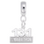 Half Marathon Charm Dangle Bead In Sterling Silver