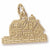 Rockland Me. Lighthouse charm in Yellow Gold Plated hide-image