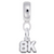 8K Race Charm Dangle Bead In Sterling Silver