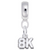 8K Race charm dangle bead in Sterling Silver hide-image