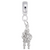 Santa charm dangle bead in Sterling Silver hide-image