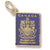 Canada Passport charm in Yellow Gold Plated hide-image