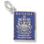 Canada Passport charm in 14K White Gold hide-image