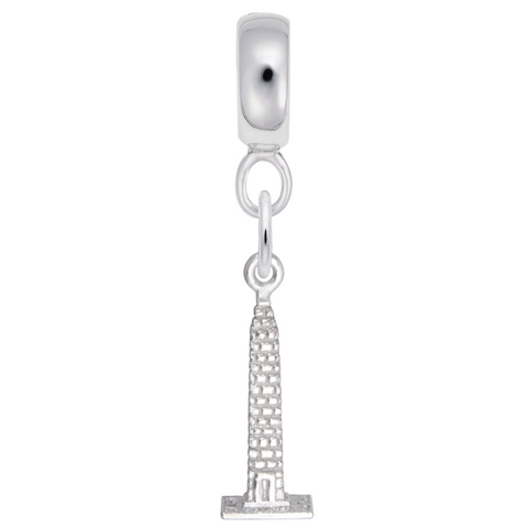 Washington Monument Charm Dangle Bead In Sterling Silver