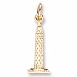 Washington Monument Charm in 10k Yellow Gold