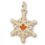 Cdn. Snow Flake Charm in 10k Yellow Gold hide-image