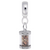 Gr. Cayman Sand Capsule Charm Dangle Bead In Sterling Silver