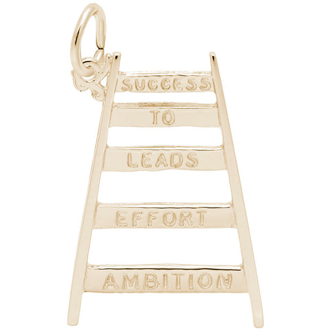 Ladder Of Success Charm in Yellow Gold Plated