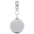 Round Disc Dia Cut charm dangle bead in Sterling Silver hide-image