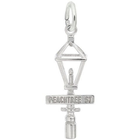 Peachtree Street Charm In Sterling Silver