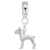 Boston Terrier charm dangle bead in Sterling Silver hide-image