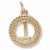 Number 1 charm in Yellow Gold