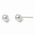 14k White Gold Polished 5mm Ball Post Earrings