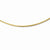 14K Yellow Gold Adjustable Snake Omega Chain